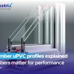 German-technology factory showing the uPVC window manufacturing process with precision fabrication and quality control