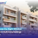 upvc window profile system for multi-storey building construction