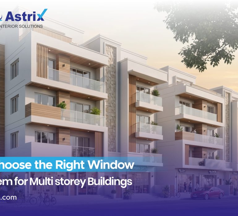 upvc window profile system for multi-storey building construction